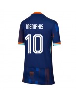 Holandsko Memphis Depay #10 Venkovní Dres pro Dámské ME 2024 Krátký Rukáv